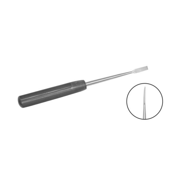 Periosteal Elevator - 6.0 MM Width, Straight Blade, Straight Edge