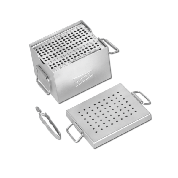 Small Screw Box With Screw Tray & Screw Holding Forceps for 3.5mm Cortical, 3.5mm Cancellous & 4.0mm Cancellous (Without Implants)