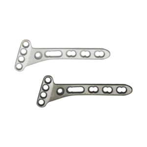 Locking Extra Articular Small T – Plate Oblique Angled-2.7mm (Head 4 Holes)