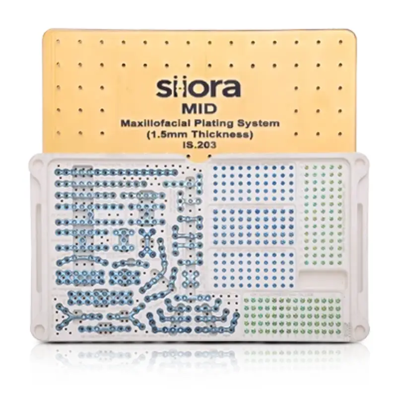 Mid Maxillofacial Plate (1.5mm Thickness) 2.0mm Screws System