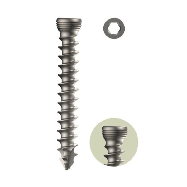 Variolock 4.0mm Locking Head Cancellous Screw Full Thread - Self Tapping (Hex Drive)