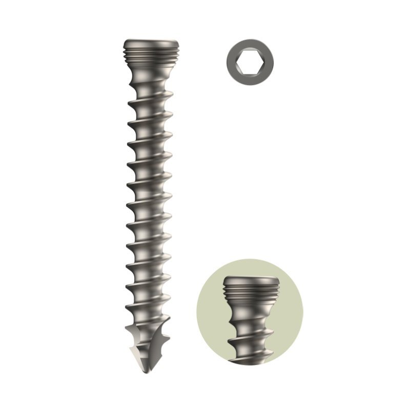 Variolock 4.0mm Locking Head Cancellous Screw Full Thread - Self Tapping (Hex Drive)