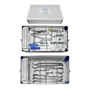 Implants & Instruments Set of Locking Proximal Femur Cable Plate - Titanium